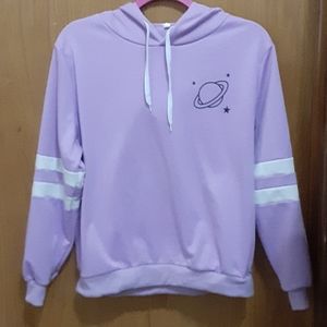 Purple striped arm Galaxys sweatshirt